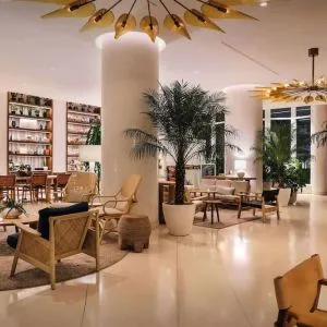 Lobby lounge at Nautilus Sonesta Miami Beach.