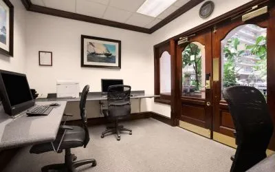 Business center available at Embassy Suites By Hilton San Francisco Airport Waterfront.