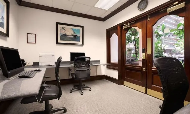 Business center available at Embassy Suites By Hilton San Francisco Airport Waterfront.