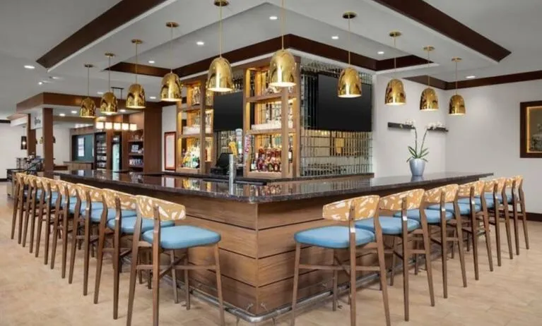 Hotel bar at Hilton Garden Inn Fort Worth Medical Center.