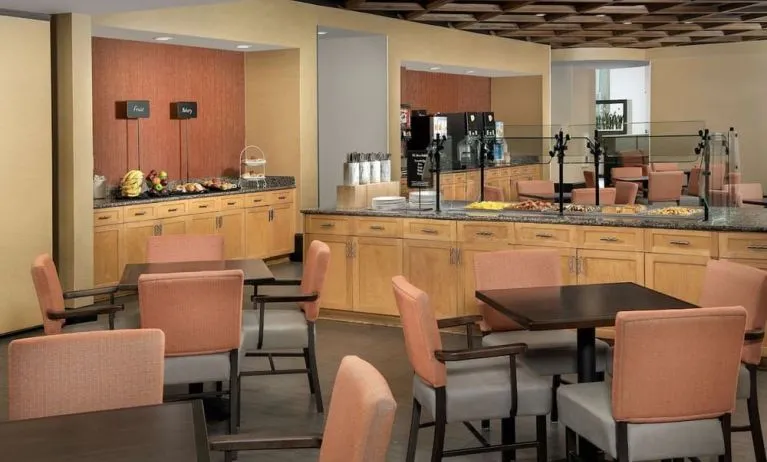 Breakfast area at Embassy Suites By Hilton Birmingham.