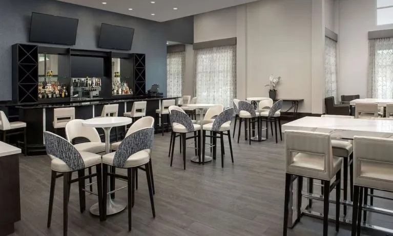 Hotel bar at Embassy Suites By Hilton Birmingham.