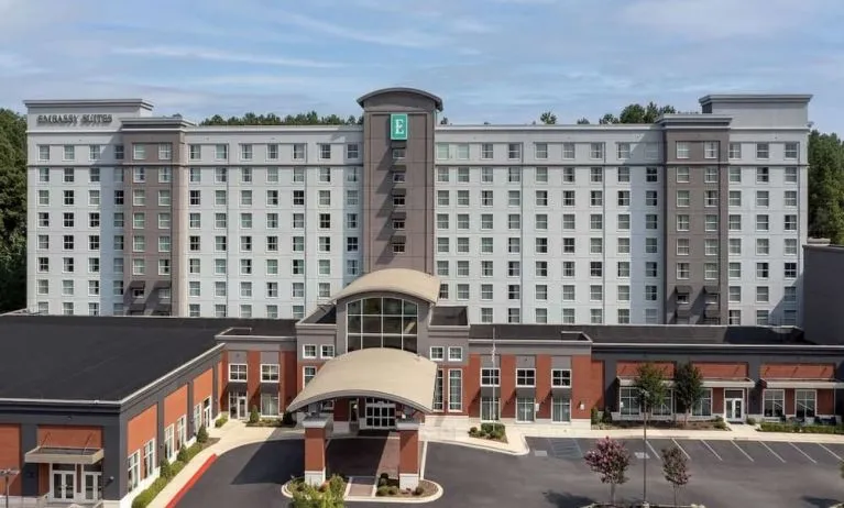 Parking area at Embassy Suites By Hilton Birmingham.