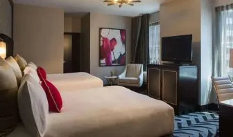 Day use twin room at The Allegro Royal Sonesta Hotel Chicago Loop.