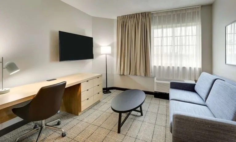 Room workspace at Sonesta Simply Suites Miami Airport Doral.
