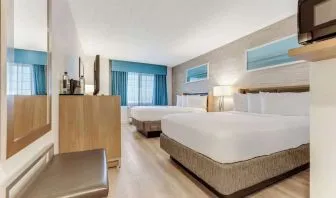 Day use twin room at Sonesta Anaheim Resort Area.
