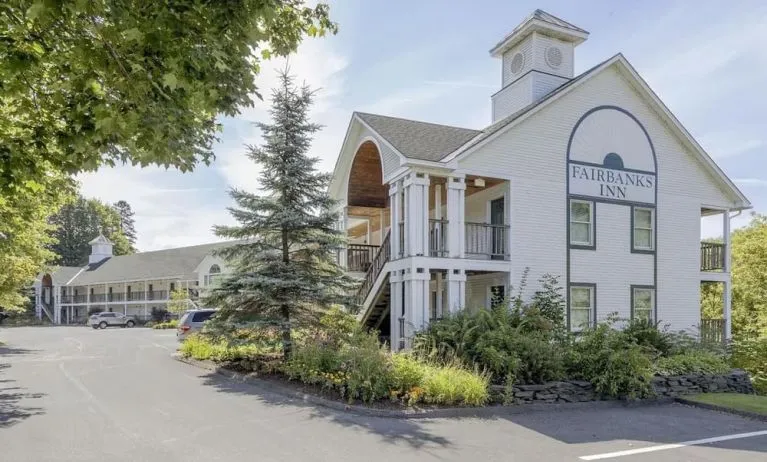 Hotel exterior at Fairbanks Inn.