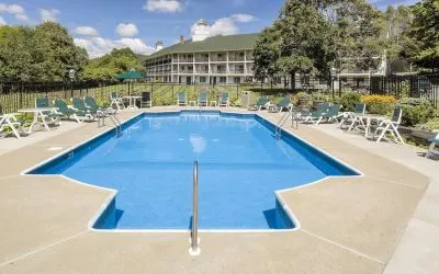 Outdoor pool at Fairbanks Inn.