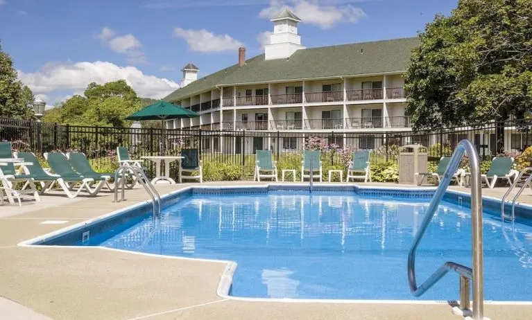 Seasonal outdoor pool at Fairbanks Inn.