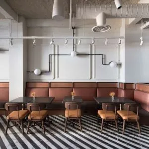 Dining area at The Clift Royal Sonesta.