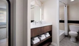 Private guest bathroom at Sonesta ES Suites Chicago Downtown Magnificent Mile - Medical.