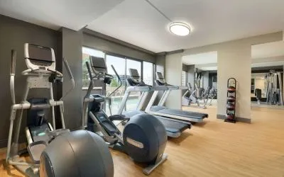 Fitness center at DoubleTree By Hilton Albuquerque.