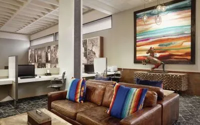 Business center available at DoubleTree By Hilton Albuquerque.