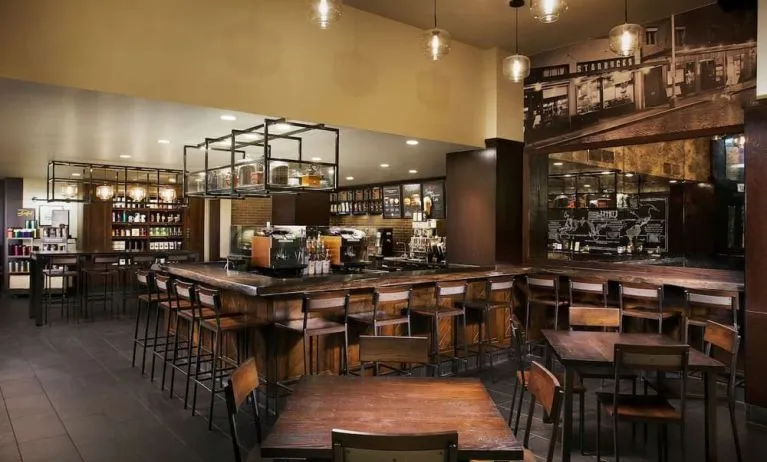 Coffee shop perfect for coworking at Hilton Rosemont/Chicago O'Hare.