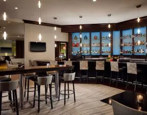Hotel bar at Hilton Rosemont/Chicago O'Hare.