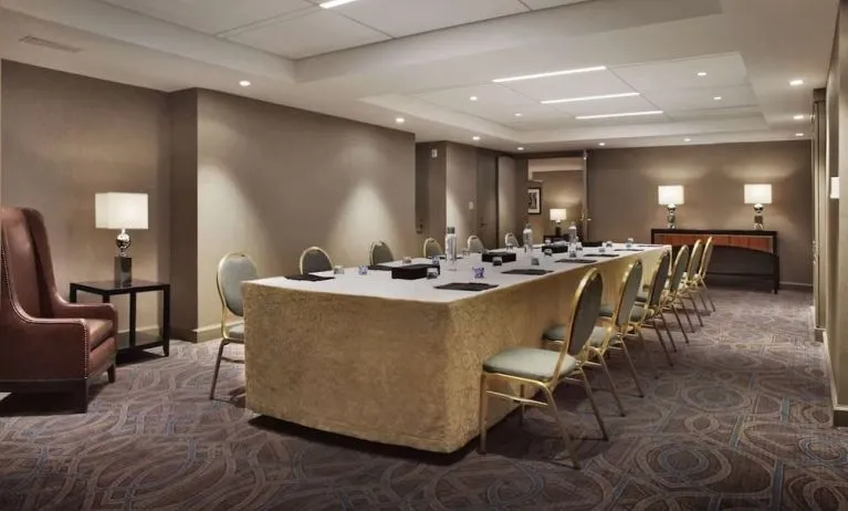 Spacious meeting room at Palmer House A Hilton Hotel.