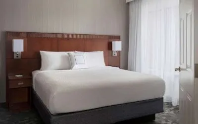 King bed at Sonesta Select Boston Milford.