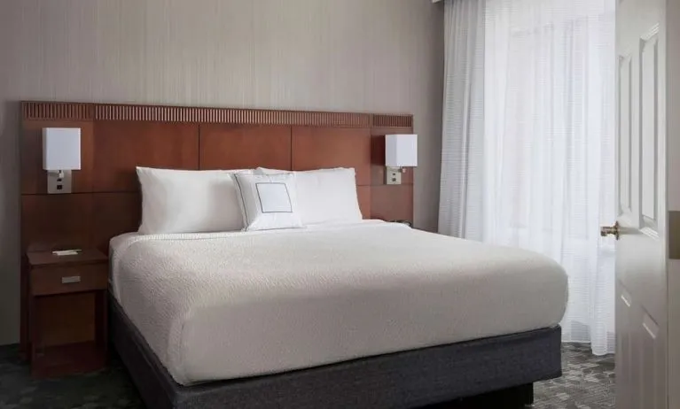 King bed at Sonesta Select Boston Milford.