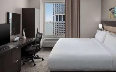Day use room with work station at Hilton Garden Inn NYC Financial Center/Manhattan Downtown.