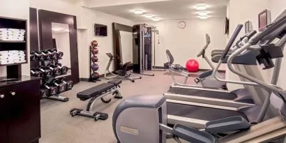 Fitness center at Hilton Garden Inn NYC Financial Center/Manhattan Downtown.
