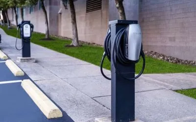 Electric car charging available at Hilton Charlotte Airport.
