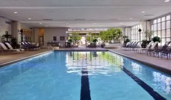 Refreshing indoor pool at Hilton Chicago.