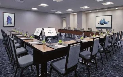 Spacious meeting room at Hilton Chicago.