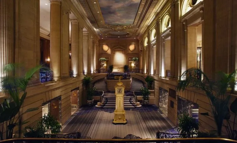 Majestic lobby of Hilton Chicago.