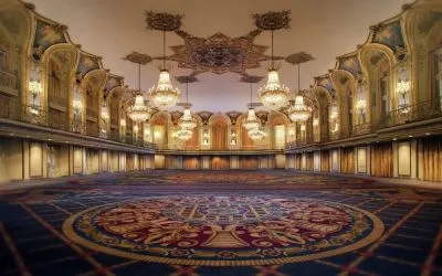 Breathtaking banquet hall at Hilton Chicago.