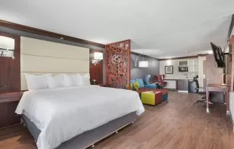 Day use room with living area at The Leo Collection, An Ascend Collection Hotel.