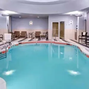 Refreshing indoor pool at Hampton Inn & Suites By Hilton Atlanta Perimeter Dunwoody.