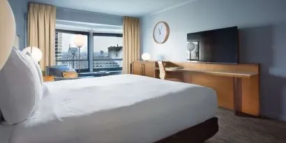 Day use room with work desk at New York Hilton Midtown.