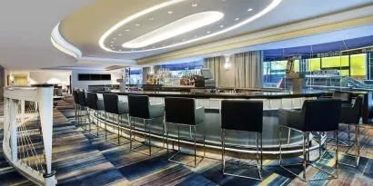 On-site bar at New York Hilton Midtown.