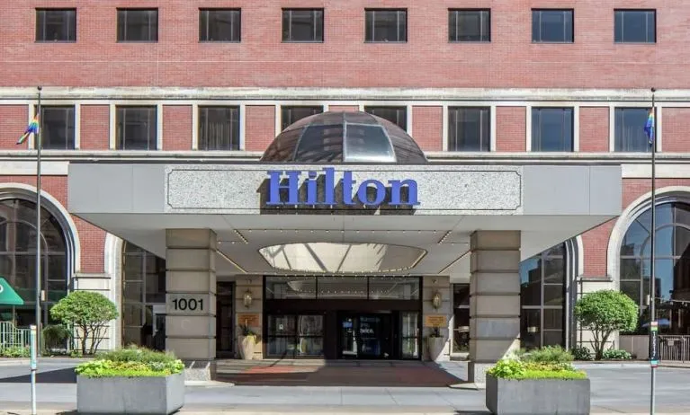 Entrance at Hilton Minneapolis.