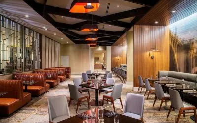 On-site restaurant at Hilton Minneapolis.