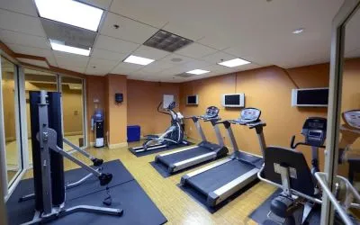 Fitness center at Beacon Hotel.