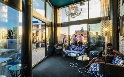 Rooftop bar at Beacon Hotel.