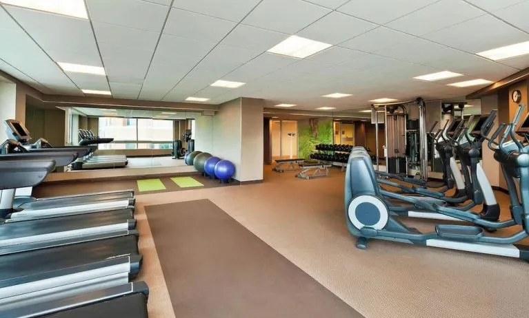 Fitness center at The Westin Arlington Gateway.