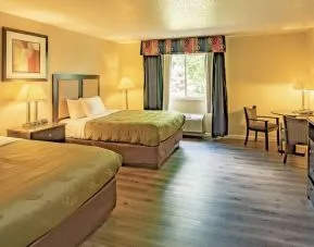 Queen beds at Quality Inn & Suites Woodstock Near Lake Geneva.