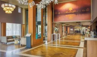 Reception hall at Hilton London Syon Park.