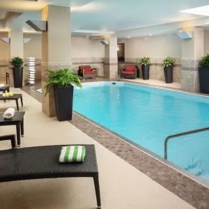 Refreshing indoor pool at Embassy Suites By Hilton St. Louis Downtown.
