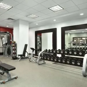 Fitness center at Embassy Suites By Hilton St. Louis Downtown.