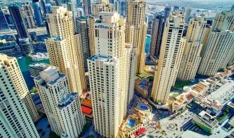 City views at Hilton Dubai The Walk.