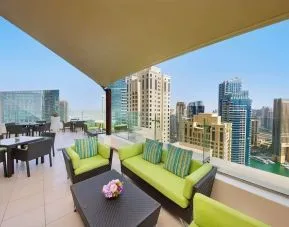Rooftpo terrace at Hilton Dubai The Walk.