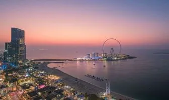 City views at Hilton Dubai The Walk.