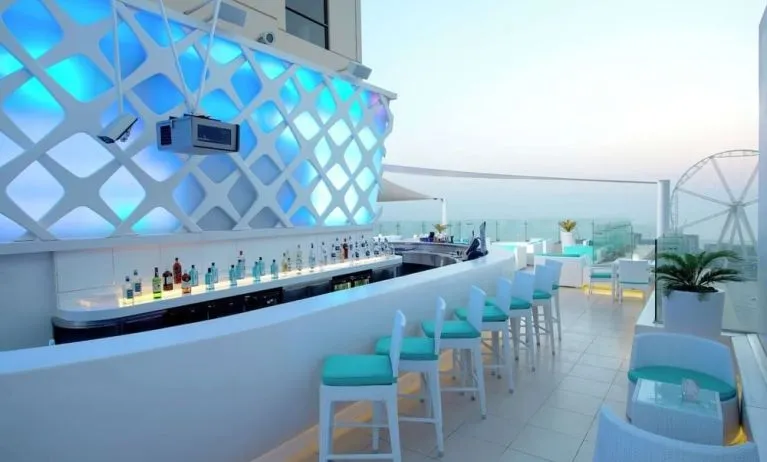 Rooftpo terrace at Hilton Dubai The Walk.