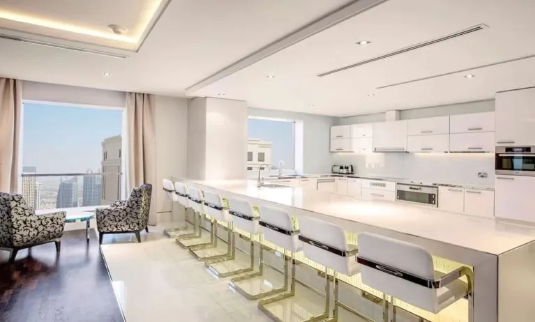 Bar seating at Hilton Dubai The Walk.
