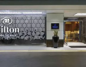 Hilton hotel entrance at Hilton Dubai The Walk.