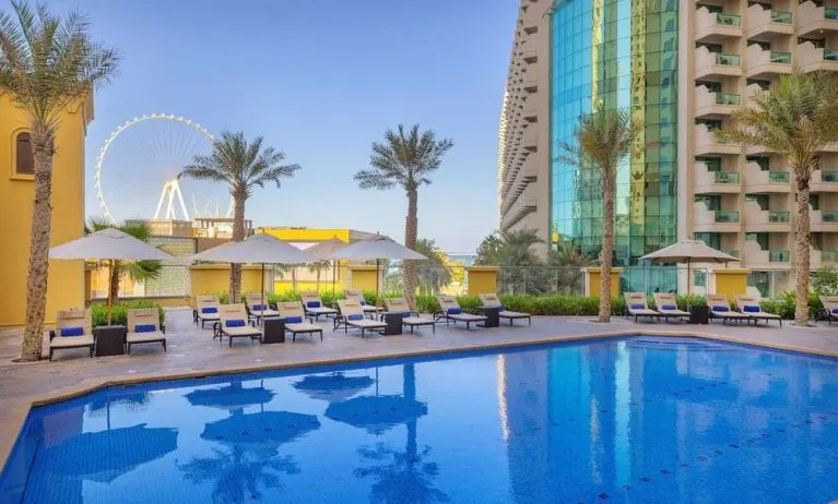 Outdoor pool at Hilton Dubai The Walk.