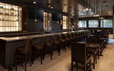 Bar and dining at Homewood Suites By Hilton Los Angeles International Airport.